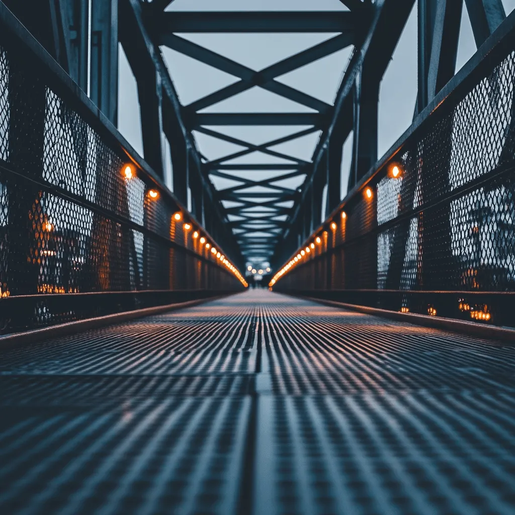 Bridge with lights